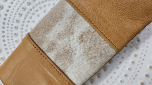 Hide & Leather wallet-Natural