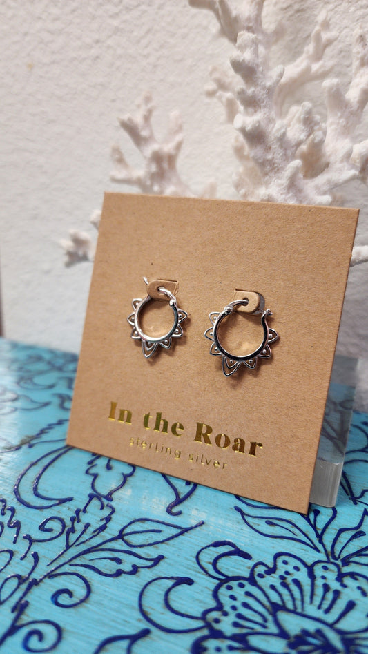 In the Roar - Hoops-925 Sterling Silver/ Tribal