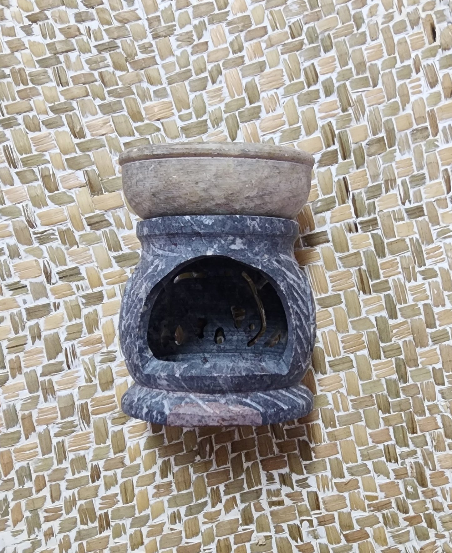 Stone Elephant tea light burner