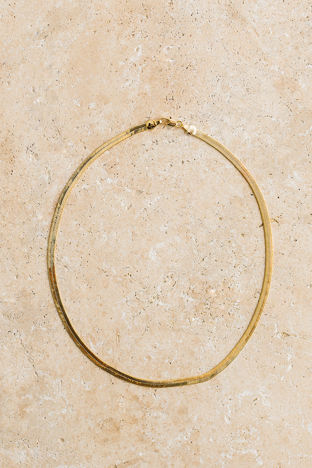 Bone Choker Style 18kt Gold Plated Necklace